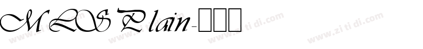 MLS Plain字体转换